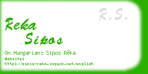reka sipos business card